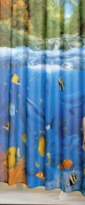 Dolphin Rainbow, Bathroom Water Repellent Fabric Shower Curtain (#EBTR-0764) - Picture 1 of 1