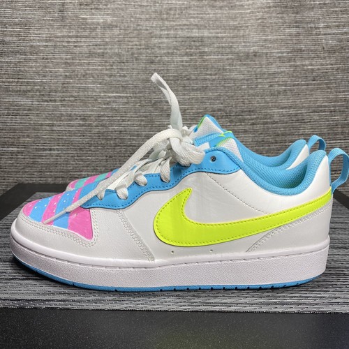 Scarpe Nike Youth Court Borough Low 2 BQ5448 122 bianco blu taglia 7 anni donna 8 5