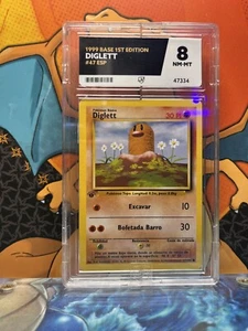 Diglett Basisset 1. Auflage Spanisch NM-M ACE 8, 47/102 Pokémonkarte - Bild 1 von 2