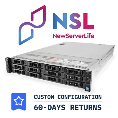 DELL R730XD 12LFF + 4LFF + 2SFF 2x E5-2640v3 2.6GHz =16 Cores 32GB H730 4xRJ45 - Image 1 of 3