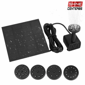 Solar Power Water Panel Fountain Pump Kit Garden Pool Pond Electric Submersible - Picture 1 of 9
