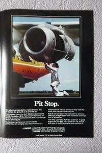 4/1983 PUB AVCO  LYCOMING ALF 502 TURBOFAN ENGINE BAE 146 AIRCRAFT ORIGINAL AD - Picture 1 of 1