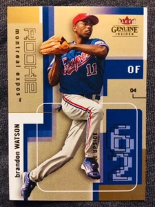2004 Fleer Genuine Insider #105 Brandon Watson Rookie RC Card /799 Rare - Picture 1 of 2