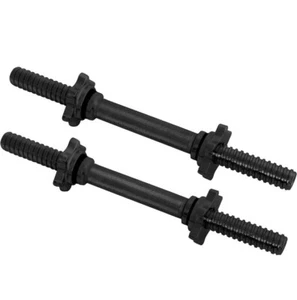 Regular Threaded Dumbbell Handles Black CAP Barbell Pair of 14 Inch - Picture 1 of 9