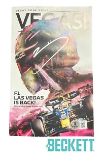 Yuki Tsunoda Signed 2024 Las Vegas GP Program Visa Cash App RB F1 BECKETT AUTO - Picture 1 of 3