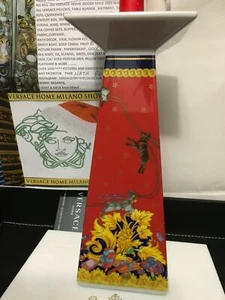 VERSACE BY ROSENTHAL, ALEMANIA "GLORIA DE NAVIDAD" CANDELABRO, 8 3/4 PULGADAS. - Imagen 1 de 9