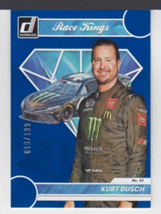 KURT BUSCH : 2023 - DONRUSS RACE KINGS BLUE / 199 - CARD No. # 8 - Picture 1 of 2