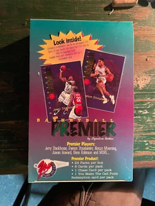 1994 SIGNATURE ROOKIES PREMIER BASKETBALL EMPTY WAX BOX - NO CARDS! - Picture 1 of 1