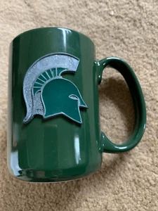 Michigan State Spartans Green Ceramic Coffee Mug - Picture 1 of 5