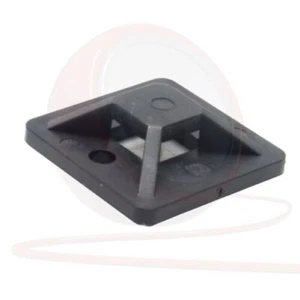 Sticky Cable Tie Bases. Plastic Self Adhesive cable Mount Pedal Board. PACK OF 5 - Picture 1 of 9