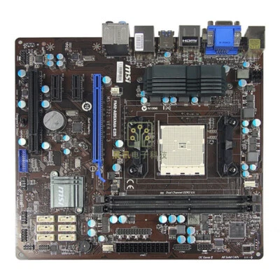 For MSI FM2-A85XMA-E35 AMD FM2 DDR3 M-ATX Motherboard - Image 1 of 4