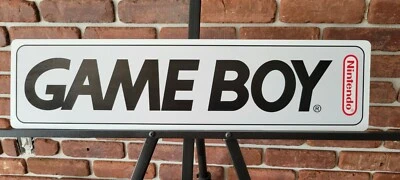Letrero de aluminio LOGO GAMEBOY 6" X 24" Foto 1 de 2