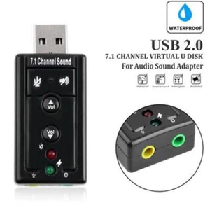 Analog 7.1-channel External Usb Sound Card Microphone Input O19C2024 Home N9D5 - Afbeelding 1 van 8