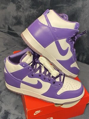 New Nike Dunk High Varsity Purple US Size 12W/ 10.5M DC5382-100 Aqua DS OG ALL - Image 1 of 4