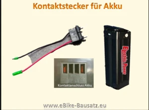 Adapterstecker f. Fish Akku Stromversorgungs Stecker e-bike (Kontaktabstand 25mm - Bild 1 von 1