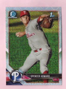 2018 Bowman Chrome Mega Box SPENCER HOWARD Mojo Refractor 1st Phillies Mint - Bild 1 von 1