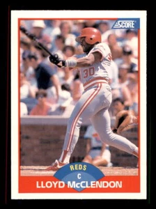 1989 BASEBALL 1989 Score Lloyd McClendon Cincinnati Reds #521 1 - Picture 1 of 2