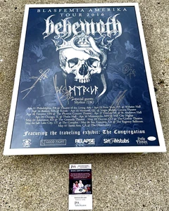 BEHEMOTH Band SIGNIERT + GERAHMT 18x24 Tour Poster JSA COA - Bild 1 von 6