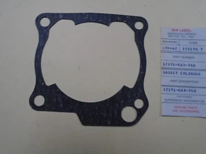 Honda OEM Base Gasket Fits CR125R Models 1984-86 P/N 12191-KA3-307 (was -760-740 - Picture 1 of 3