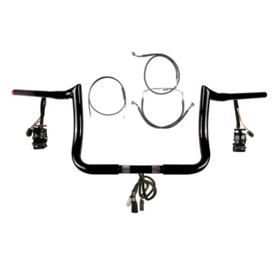 Kit precableado PrimeApe 2008-2013 1 1/4" negro 10" Harley Electra Glide CrusNoABS Foto 1 de 2