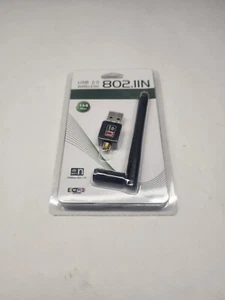 150Mbps Wireless USB Wifi Adapter Dual Band 2.4G/5GHz W/Antenna 802.11AC - Picture 1 of 2