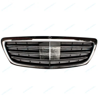 Parrilla de parachoques delantera cromada apta para Mercedes Benz Clase S W222 2014-2019 Foto 1 de 4