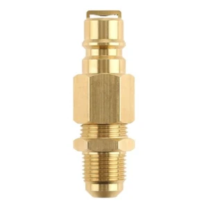 3/8" Male Flare Thread Convert 3/8" Quick Disconnect Plug Natural Hose Adapter - Picture 1 of 6