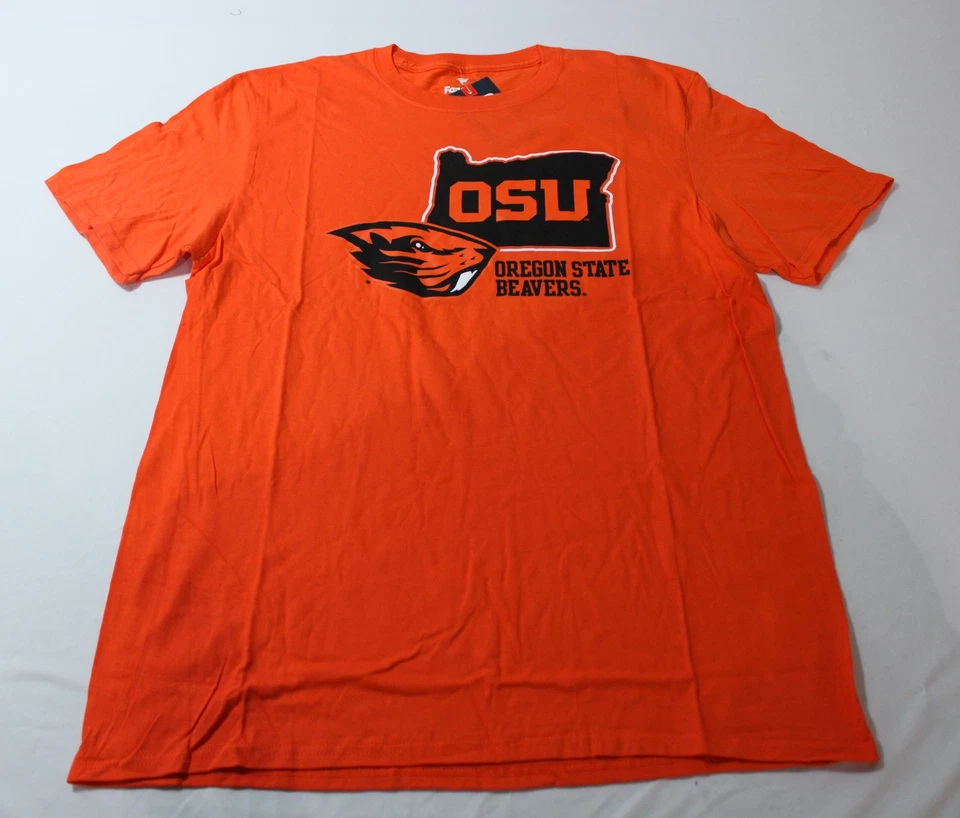 Oregon State Beavers Adult's Fanatics State Lock In T-Shirt WR4 Orange Large NWT - Image 1 of 4
