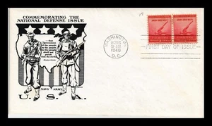 DR JIM STAMPS US COVER WWII NATIONAL DEFENSE FDC SCOTT 900 CORKLEY CACHET - Picture 1 of 2