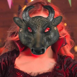 Bull Cosplay Mask Photo Props Buffalo Mask Theatrical Stage Performance Show - Picture 1 of 7