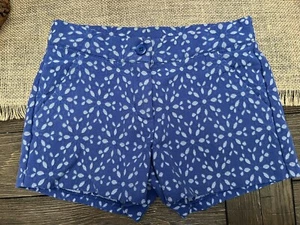 Janie And Jack Girls Blue Eyelet Style Shorts Size 6 - Picture 1 of 4