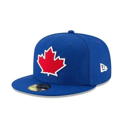 NWT Men's New Era TORONTO BLUE JAYS Blue Leaf MLB 5950 59Fifty Fitted Hat Cap - Image 1 of 4