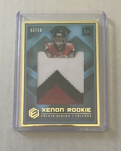 Calvin Ridley 2018 Elements Xenon Rookie Jumbo Patch 3/50 Falcons Jaguars - Picture 1 of 2