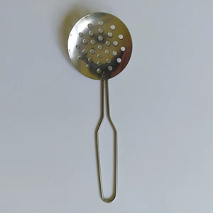 Interactive Play Kitchen Utensil Metal Slotted Spoon Child Kids 5.5" - Picture 1 of 6