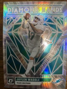 2023 Panini Donruss Optic - Diamond Hands #DH-JW Jaylen Waddle - Picture 1 of 2