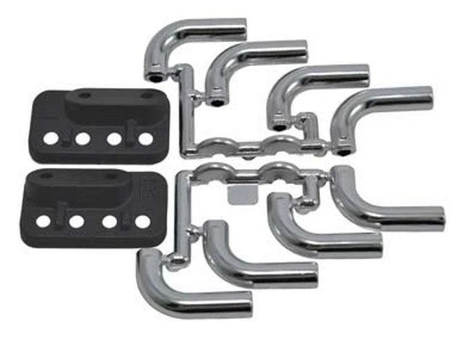 RPM 70853 Chrome Zoomies Mock Exhaust Headers 1/18 to 1/10 Scale Bodies - Image 1 of 1