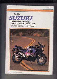 SUZUKI 1988-96 600 KATANA & 1986-1987 GSX-R750-1100 CLYMER MANUAL #M383-3 - Picture 1 of 2