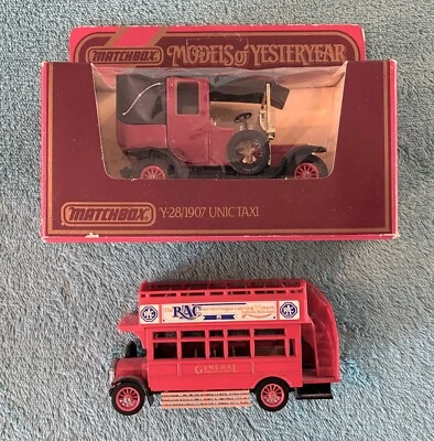 Models of Yesteryear Diecast Vehicles: 1922 Double Deck Omnibus & 1907 Unic Taxi - Image 1 of 4