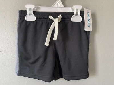 Carter's Kids Boys Elastic Waist Pull On Active Mesh Polyester Shorts Var Szs - Image 1 of 3