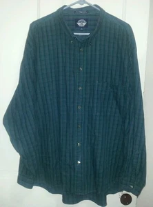 DOCKERS ( Button Front Long Sleeve plaid casual dress shirt ) size XXL MEN - Picture 1 of 5