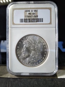1898-O Morgan Silver Dollar MS64 NGC - Picture 1 of 4
