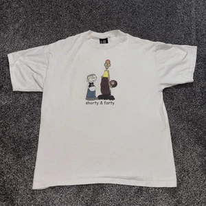 Vintage Streetwear Shorty & Forty On Giant Tag 8 Ball Light Stains Rare XL - Picture 1 of 11