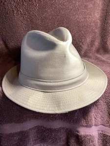 Vintage London Fog Fedora Hat 7 1/2 7 5/8 Men’s X Large Tan. Beautiful Hat. - Picture 1 of 12