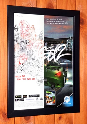 Need for Speed Underground 2 PS2 GameCube Small Werbeblatt Poster Ad Page Framed - Bild 1 von 4