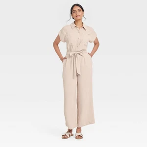 Women's Short Sleeve Jumpsuit - A New Day - Picture 1 of 6