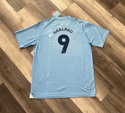 NWT 2023-24 PUMA ERLING HAALAND MANCHESTER CITY HOME AUTHENTIC JERSEY SZ 2XL - Image 1 of 4