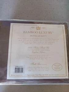 Bamboo Luxury 6 Piece Bed Sheet Sets Wrinkle Free (BROWN COLOR, Full) - Picture 1 of 3