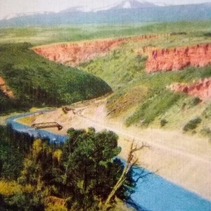 Dotsero Cutoff Colorado River bei Burns Colorado Postkarte - Bild 1 von 3