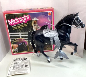 1981 Barbie Midnight Horse Mattel #5337 schwarz in Box Vintage - LESEN - Bild 1 von 15