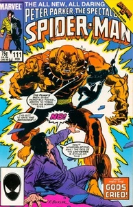 Spectacular Spider-Man #111 (1986) The Beyonder, Puma, Secret Wars 2 Cross-Over - Picture 1 of 1